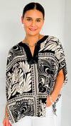 Sketchbook Stroll Popover Top-110 Short Sleeve Tops-GIGIO-Coastal Bloom Boutique, find the trendiest versions of the popular styles and looks Located in Indialantic, FL