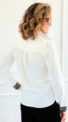 Wild Whisper Button Down Top-130 Long Sleeve Tops-Must Have-Coastal Bloom Boutique, find the trendiest versions of the popular styles and looks Located in Indialantic, FL