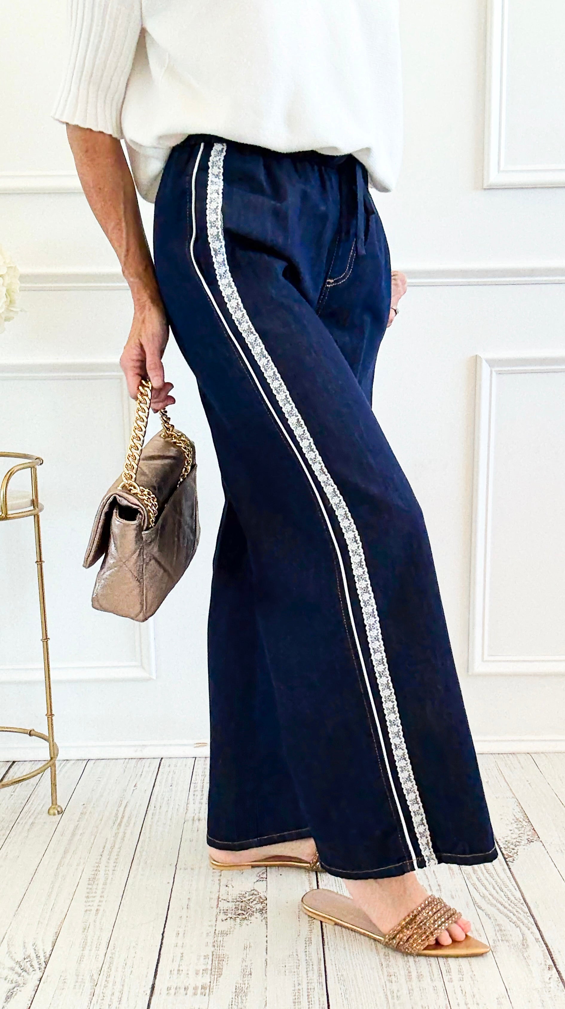 Seaside Stroll Wide-Leg Pants-170 Bottoms-ROUSSEAU-Coastal Bloom Boutique, find the trendiest versions of the popular styles and looks Located in Indialantic, FL