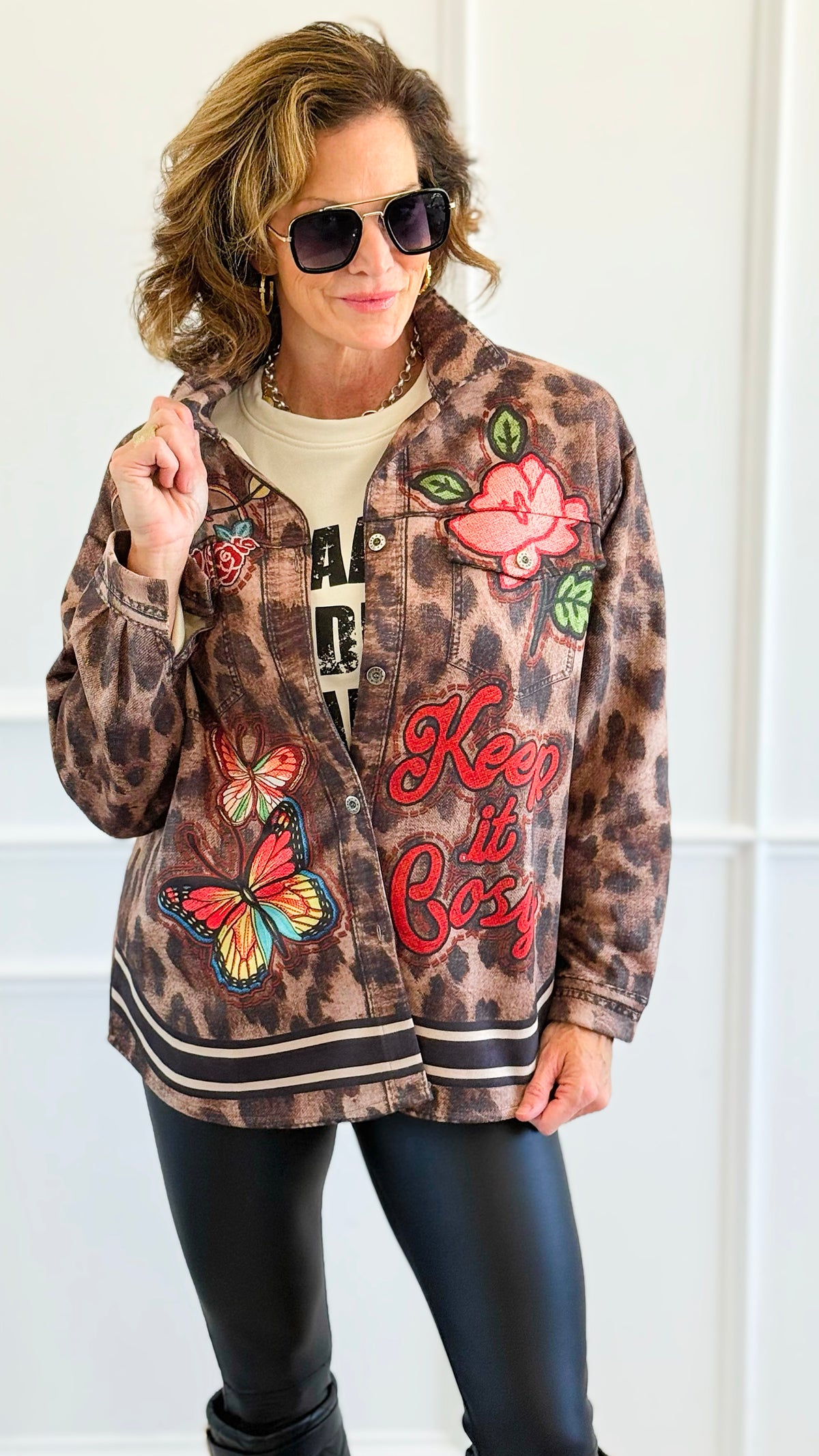 Keep It Cosy Italian Jacket-160 Jackets-Italianissimo-Coastal Bloom Boutique, find the trendiest versions of the popular styles and looks Located in Indialantic, FL