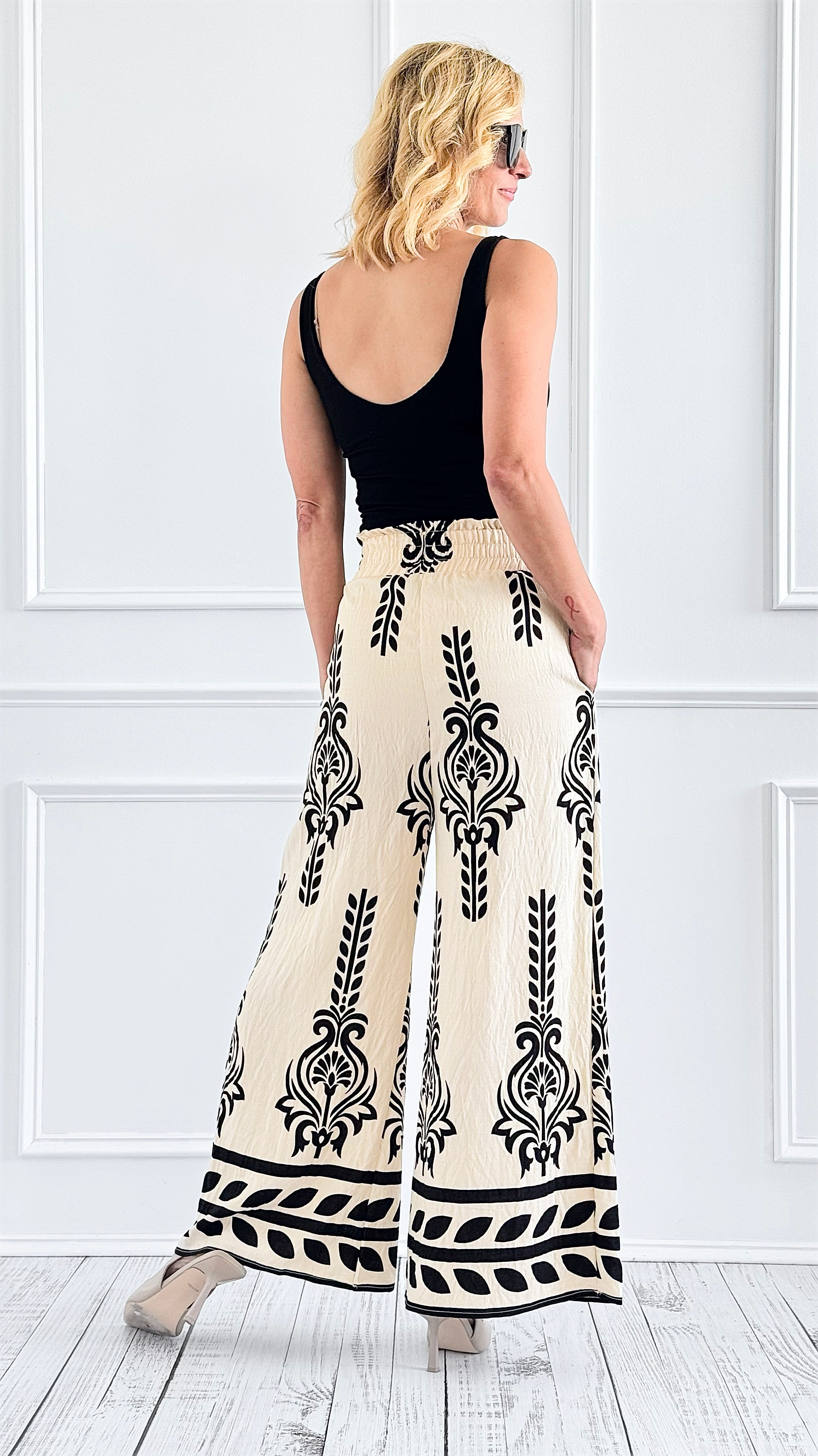 Bold Statement Wide-Leg Pants-170 Bottoms-Gigio-Coastal Bloom Boutique, find the trendiest versions of the popular styles and looks Located in Indialantic, FL