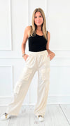 Born to Roam High Waisted Cargo Pant - Ecru-200 Dresses/Jumpsuits/Rompers-White Birch-Coastal Bloom Boutique, find the trendiest versions of the popular styles and looks Located in Indialantic, FL