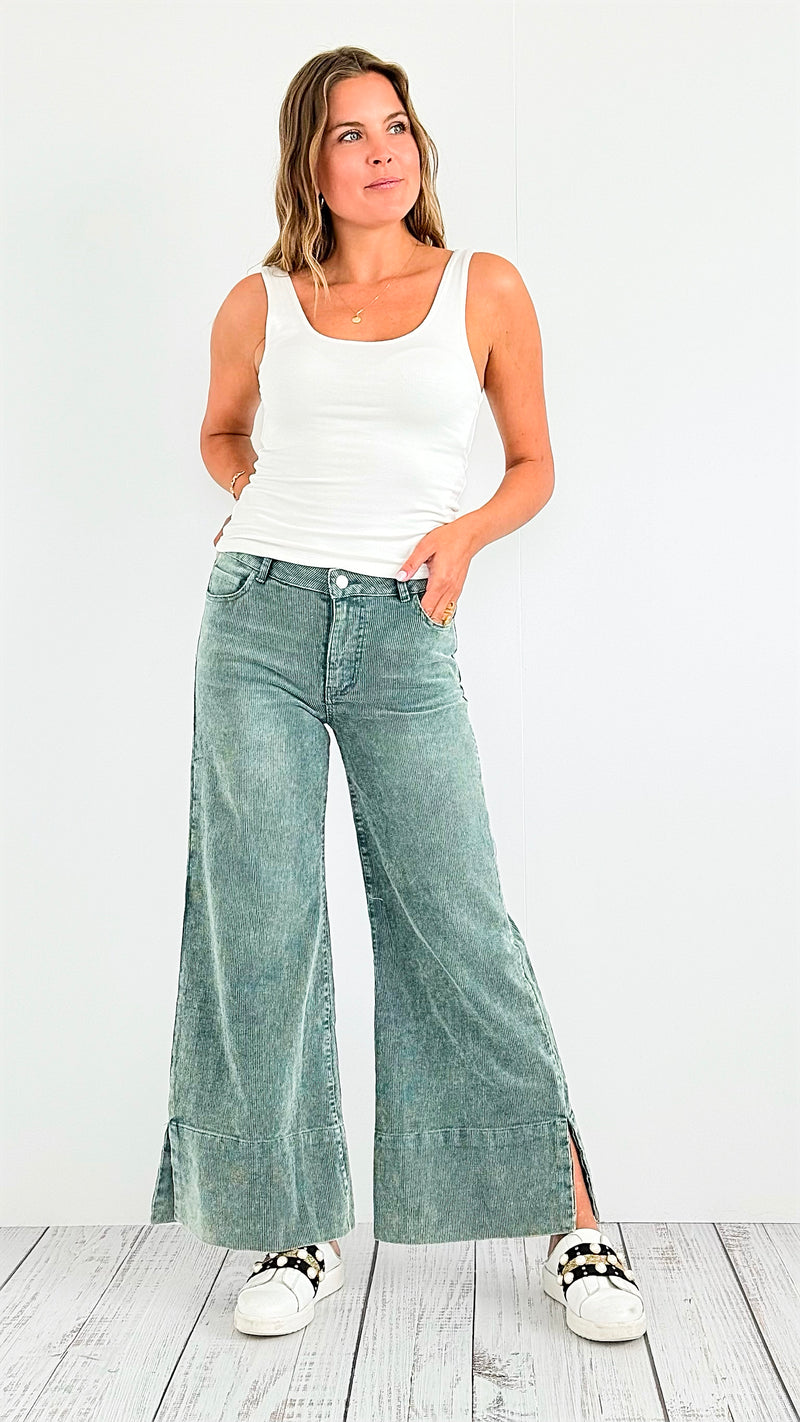 Wide Leg Pants-170 Bottoms-SO ME-Coastal Bloom Boutique, find the trendiest versions of the popular styles and looks Located in Indialantic, FL