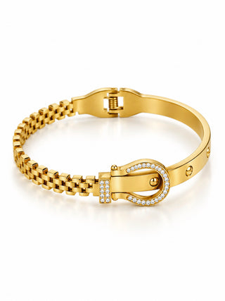 Stainless Steel Belt Buckle Hinge Bracelet