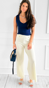 Golden Hour Pants - White-170 Bottoms-GLAM-Coastal Bloom Boutique, find the trendiest versions of the popular styles and looks Located in Indialantic, FL