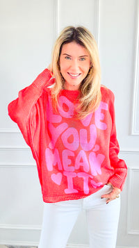 Love You Mean It Italian St Tropez Knit