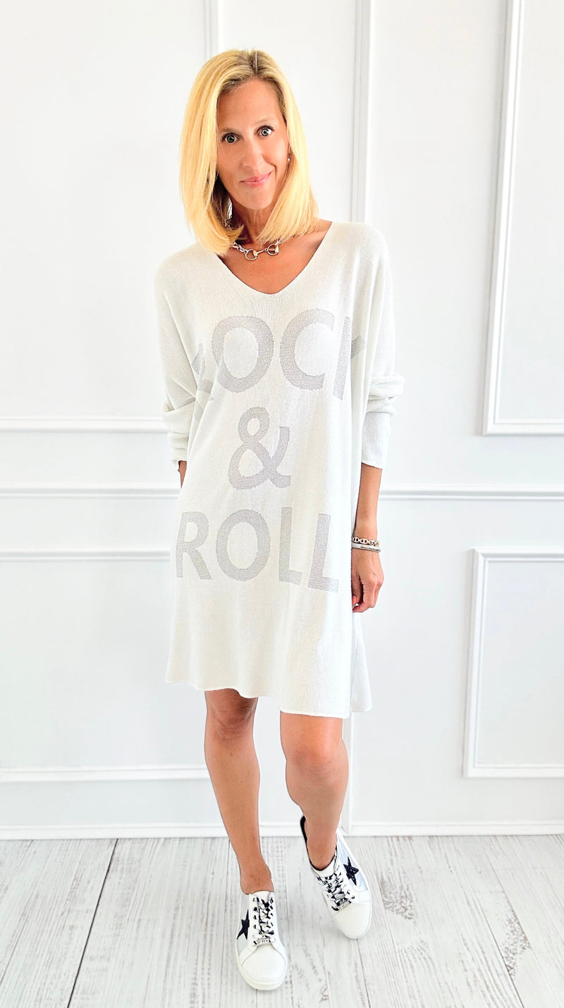 Rock & Roll Knit Dress-200 Dresses/Jumpsuits/Rompers-V6-Coastal Bloom Boutique, find the trendiest versions of the popular styles and looks Located in Indialantic, FL