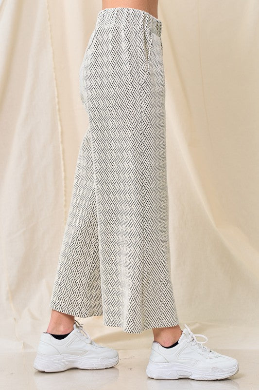 Taylor II Cropped Pants - Cream-170 Bottoms-See and Be Seen-Coastal Bloom Boutique, find the trendiest versions of the popular styles and looks Located in Indialantic, FL