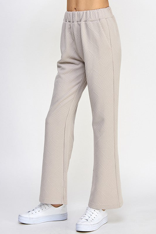 Taylor Flare Pants - Oatmeal-170 Bottoms-See and Be Seen-Coastal Bloom Boutique, find the trendiest versions of the popular styles and looks Located in Indialantic, FL