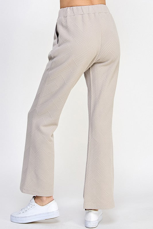 Taylor Flare Pants - Oatmeal-170 Bottoms-See and Be Seen-Coastal Bloom Boutique, find the trendiest versions of the popular styles and looks Located in Indialantic, FL
