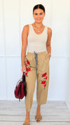 Garden Bloom Relaxed Pants-170 Bottoms-oddi-Coastal Bloom Boutique, find the trendiest versions of the popular styles and looks Located in Indialantic, FL