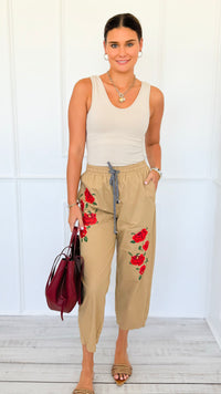 Garden Bloom Relaxed Pants-170 Bottoms-oddi-Coastal Bloom Boutique, find the trendiest versions of the popular styles and looks Located in Indialantic, FL