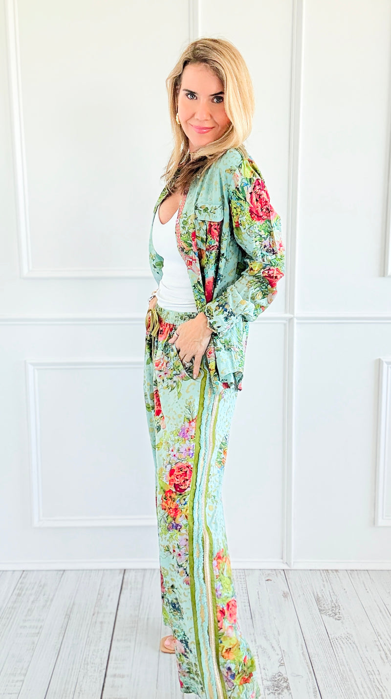 Cordelia Bloom Pants-170 Bottoms-Aratta-Coastal Bloom Boutique, find the trendiest versions of the popular styles and looks Located in Indialantic, FL