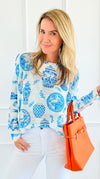 My Vase Collection Italian St Tropez Sweater-140 Sweaters-Italianissimo-Coastal Bloom Boutique, find the trendiest versions of the popular styles and looks Located in Indialantic, FL