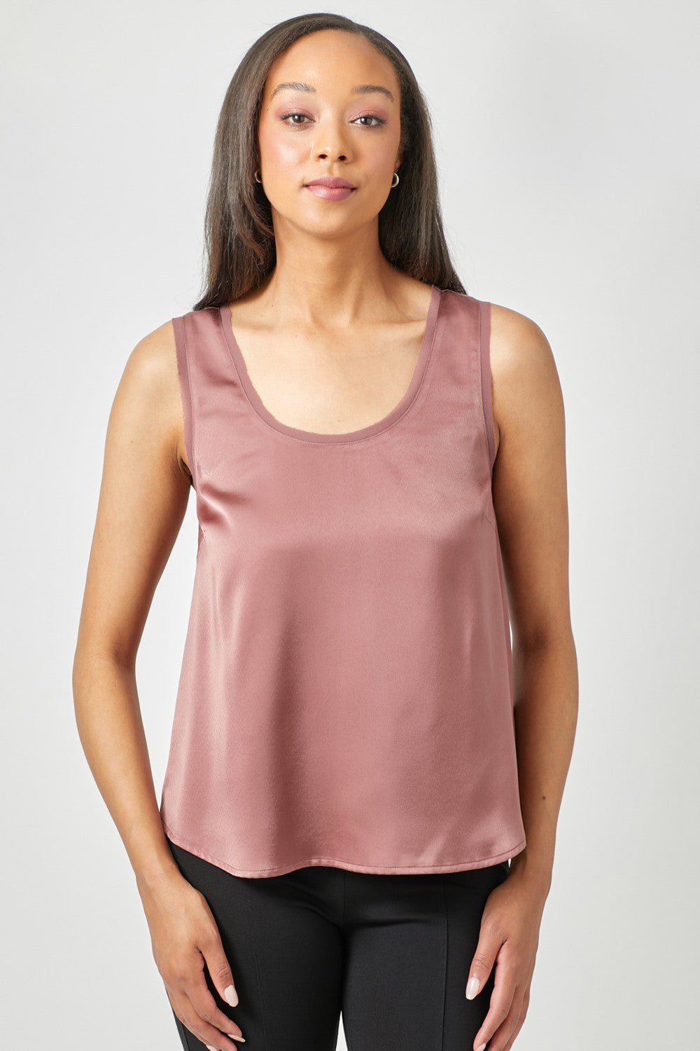 Shop Silky Essential Sleeveless Top - Dark Mauve-100 Sleeveless Tops-mystree-Coastal Bloom Boutique, find the trendiest versions of the popular styles and looks Located in Indialantic, FL