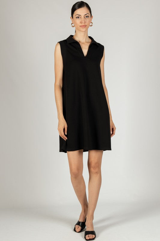 Butter Modal Collared Dress - Black-200 Dresses/Jumpsuits/Rompers-Before You-Coastal Bloom Boutique, find the trendiest versions of the popular styles and looks Located in Indialantic, FL