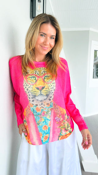 Wild Style Italian St Tropez Knit - Pink