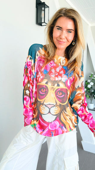 Petals Lion Italian St Tropez Knit