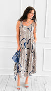Waves Motion Sleeveless Italian Dress-200 Dresses/Jumpsuits/Rompers-PORCIENTO-Coastal Bloom Boutique, find the trendiest versions of the popular styles and looks Located in Indialantic, FL
