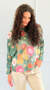 Art Of Bloom Italian St Tropez Sweater-140 Sweaters-Italianissimo-Coastal Bloom Boutique, find the trendiest versions of the popular styles and looks Located in Indialantic, FL