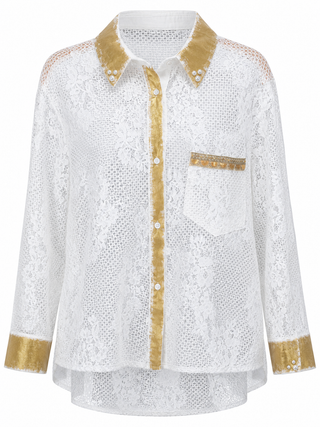 CB Custom - Pearls & Prosecco Italian Blouse