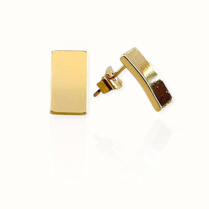 Refined Edge Stud Earrings-230 Jewelry-NYW-Coastal Bloom Boutique, find the trendiest versions of the popular styles and looks Located in Indialantic, FL