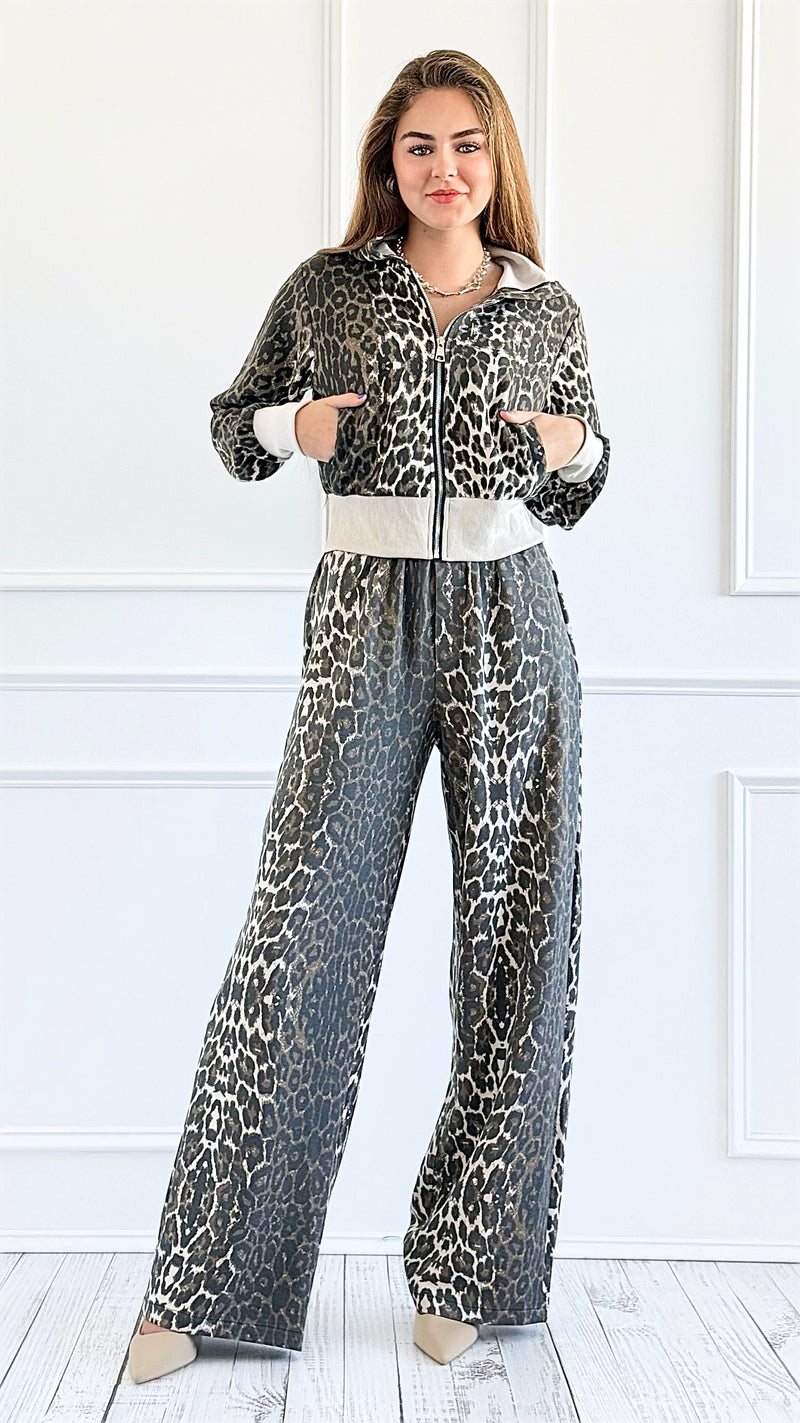 Leopard Print Lounge Set-210 Loungewear/Sets-7Mango7-Coastal Bloom Boutique, find the trendiest versions of the popular styles and looks Located in Indialantic, FL