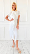 Seaside Stroll Button Dress-200 Dresses/Jumpsuits/Rompers-V6-Coastal Bloom Boutique, find the trendiest versions of the popular styles and looks Located in Indialantic, FL