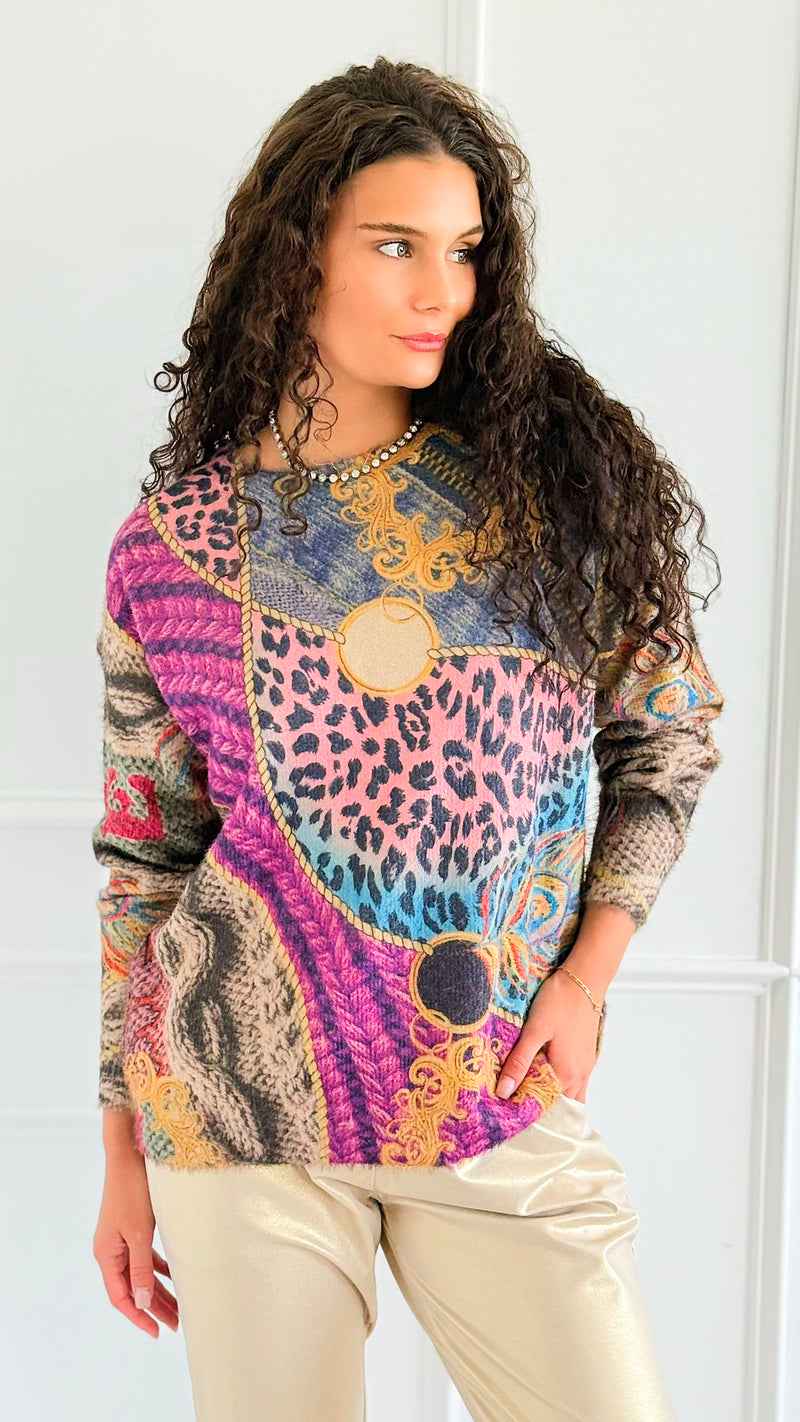 Echeveau Poetic Sweater-140 Sweaters-Fate By LFD-Coastal Bloom Boutique, find the trendiest versions of the popular styles and looks Located in Indialantic, FL