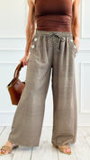 Plaid Blossom Italian Pants-100 Pants-TATTOO Z-Coastal Bloom Boutique, find the trendiest versions of the popular styles and looks Located in Indialantic, FL