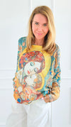 Portrait Of Love Italian St Tropez-140 Sweaters-Italianissimo-Coastal Bloom Boutique, find the trendiest versions of the popular styles and looks Located in Indialantic, FL