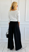 Elegance Pinstripe Italian Pant-100 Pants-AZUL MONACO-Coastal Bloom Boutique, find the trendiest versions of the popular styles and looks Located in Indialantic, FL