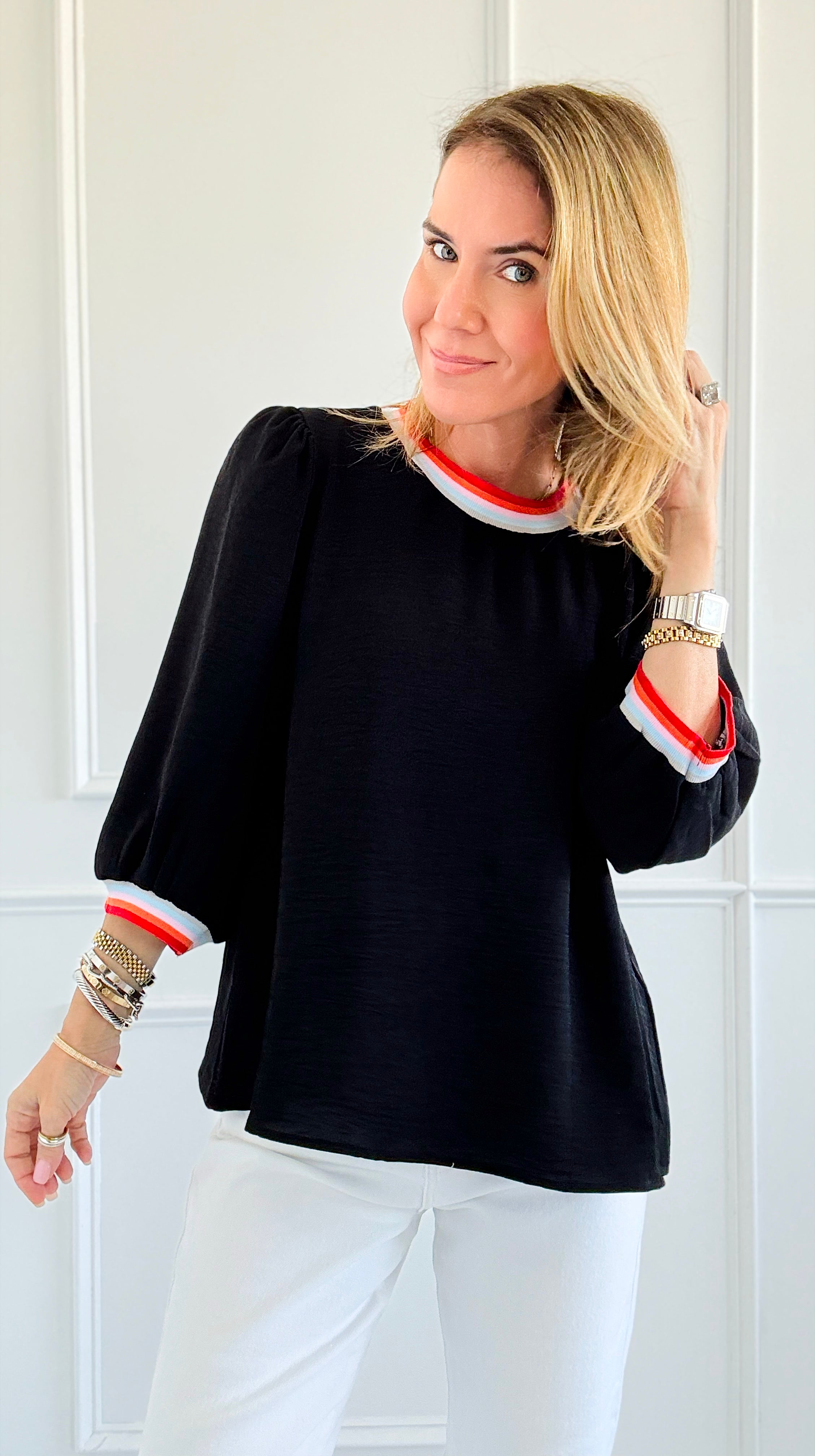 City Chic Peasant Top-110 Long Sleeve Tops-Jodifl-Coastal Bloom Boutique, find the trendiest versions of the popular styles and looks Located in Indialantic, FL