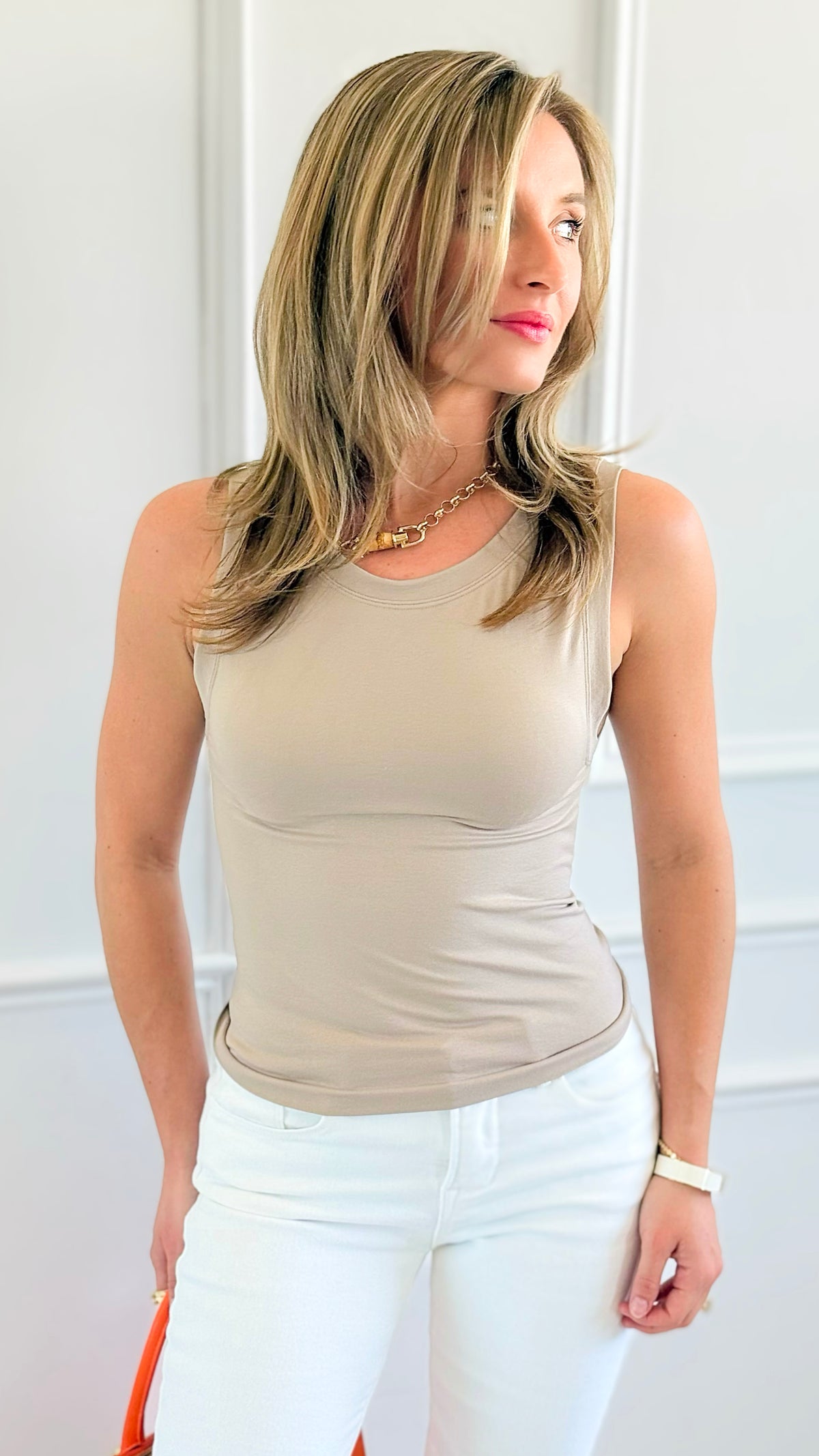Essential Seamless Tank Top - Ash Mocha-100 Sleeveless Tops-Zenana-Coastal Bloom Boutique, find the trendiest versions of the popular styles and looks Located in Indialantic, FL