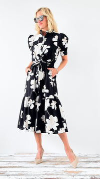 Midnight Bloom Dress-200 Dresses/Jumpsuits/Rompers-SUGARLIPS-Coastal Bloom Boutique, find the trendiest versions of the popular styles and looks Located in Indialantic, FL