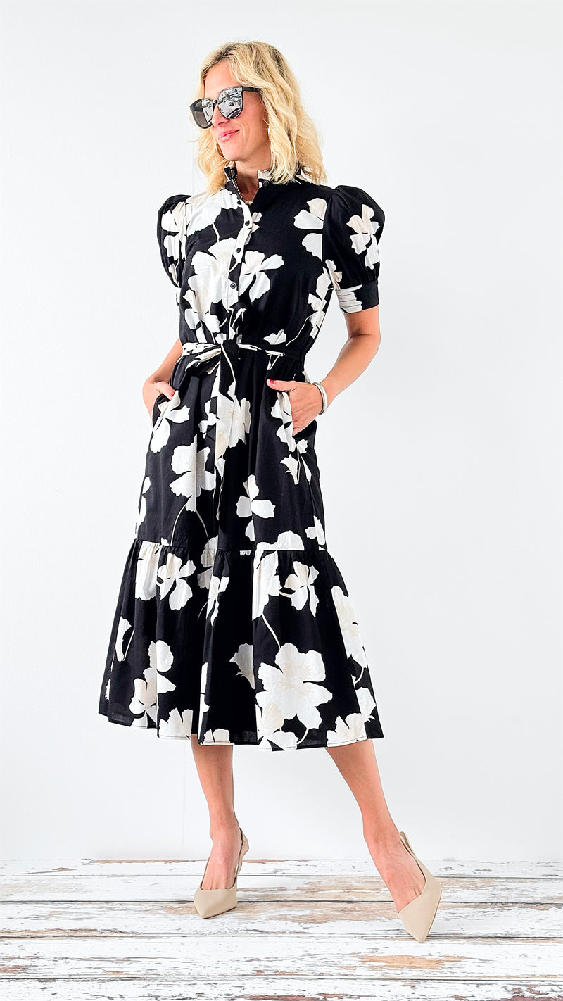 Midnight Bloom Dress-200 Dresses/Jumpsuits/Rompers-SUGARLIPS-Coastal Bloom Boutique, find the trendiest versions of the popular styles and looks Located in Indialantic, FL