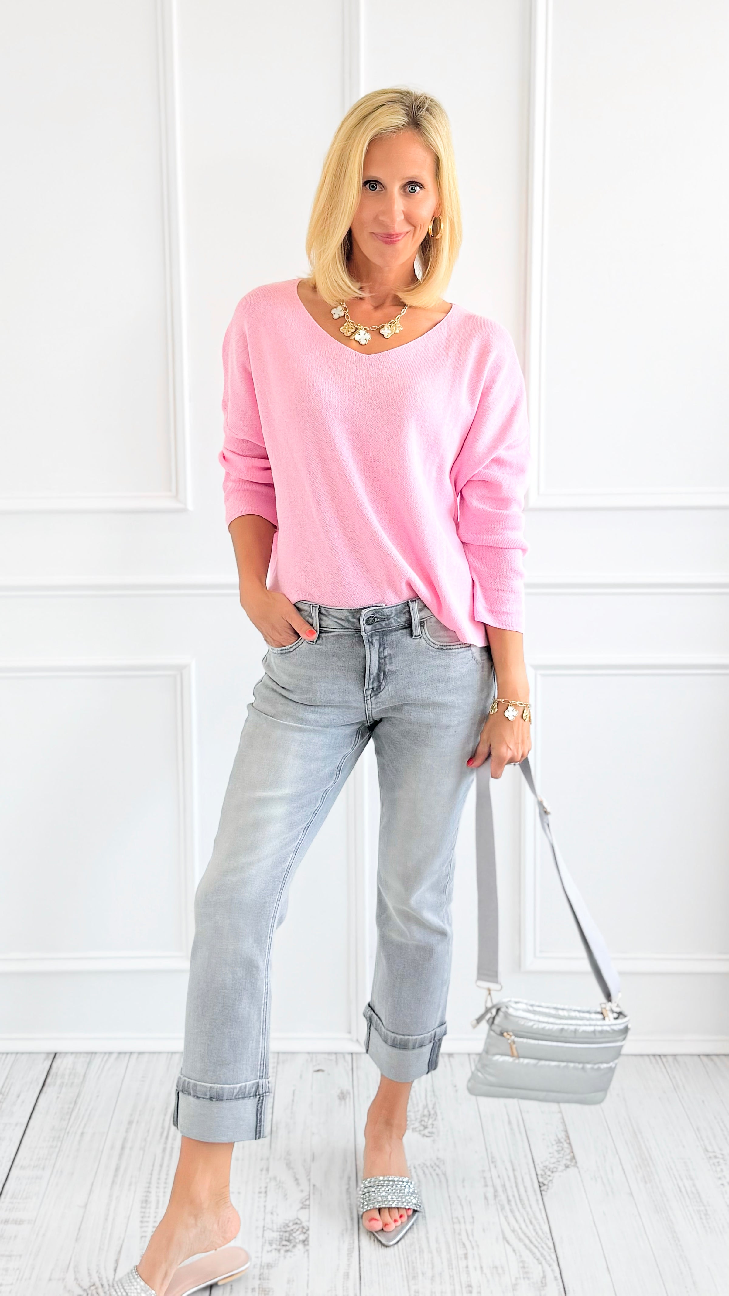 City Lights Cuff Jeans-190 Denim-Mica Denim-Coastal Bloom Boutique, find the trendiest versions of the popular styles and looks Located in Indialantic, FL