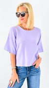 Winter in Amalfi Italian Top - Lilac-140 Sweaters-Italianissimo-Coastal Bloom Boutique, find the trendiest versions of the popular styles and looks Located in Indialantic, FL