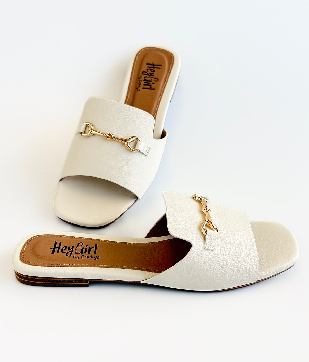 Gilded Touch Slip-On Sandals - Ivory-250 Shoes-Corkys-Coastal Bloom Boutique, find the trendiest versions of the popular styles and looks Located in Indialantic, FL