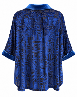 Velvet Geo Blouse