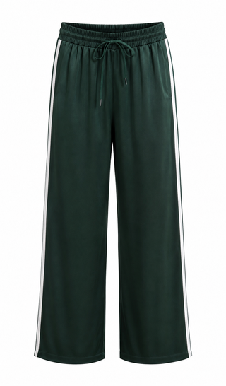 Satin Track Joggers - Hunter Green
