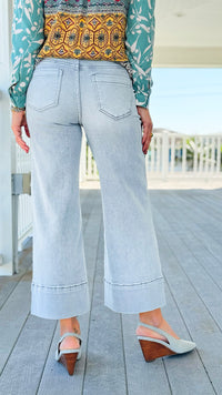 Defined Structure Crop Pants-170 Bottoms-Risen-Coastal Bloom Boutique, find the trendiest versions of the popular styles and looks Located in Indialantic, FL