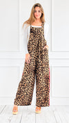 Wild at Heart Leopard Overalls-200 Dresses/Jumpsuits/Rompers-oddi-Coastal Bloom Boutique, find the trendiest versions of the popular styles and looks Located in Indialantic, FL