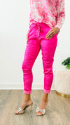 Italian Wish List Moonlit Jogger - Fuchsia-180 Joggers-Italianissimo/ venti6-Coastal Bloom Boutique, find the trendiest versions of the popular styles and looks Located in Indialantic, FL