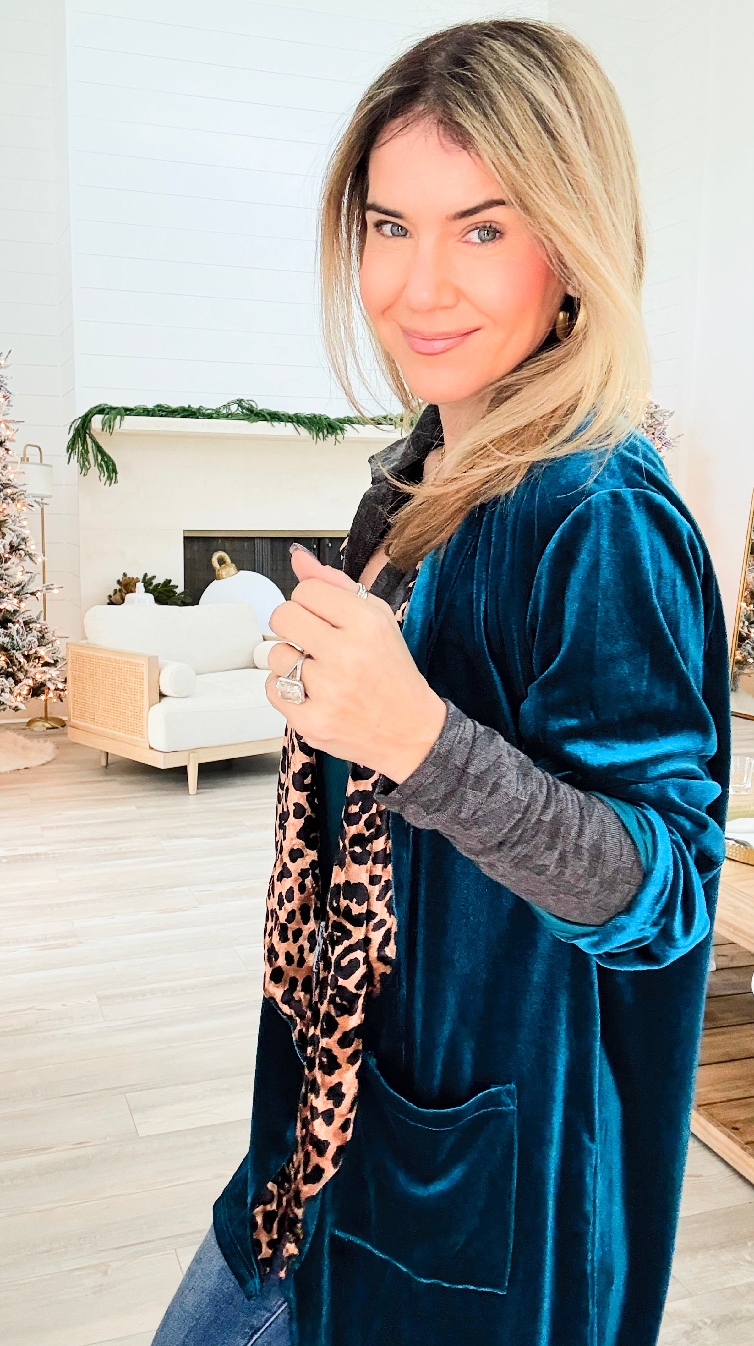 Velvet Wild Drape-150 Cardigans/Layers-Umgee-Coastal Bloom Boutique, find the trendiest versions of the popular styles and looks Located in Indialantic, FL