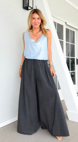 Eternal Sunshine Palazzo Pants - Black