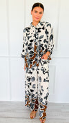 Botanical Breeze Cargo Palazzo Pant Set-210 Loungewear/Sets-GIGIO-Coastal Bloom Boutique, find the trendiest versions of the popular styles and looks Located in Indialantic, FL