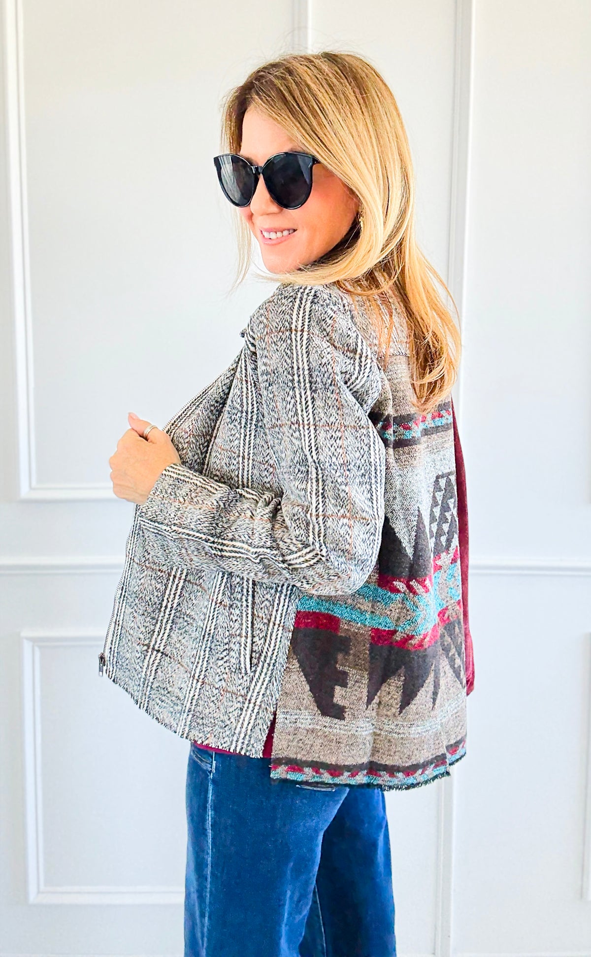 Canyon Horizon Blazer-160 Jackets-ROUSSEAU-Coastal Bloom Boutique, find the trendiest versions of the popular styles and looks Located in Indialantic, FL