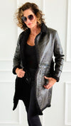 Midnight Embrace Coat-160 Jackets-ROUSSEAU-Coastal Bloom Boutique, find the trendiest versions of the popular styles and looks Located in Indialantic, FL