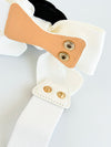 Vintage Bow Rose Belt - Ivory-260 Other Accessories-H&D-Coastal Bloom Boutique, find the trendiest versions of the popular styles and looks Located in Indialantic, FL